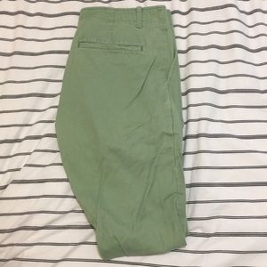 Gap Lived-In Skinny Light Green Chinos 31W 32L